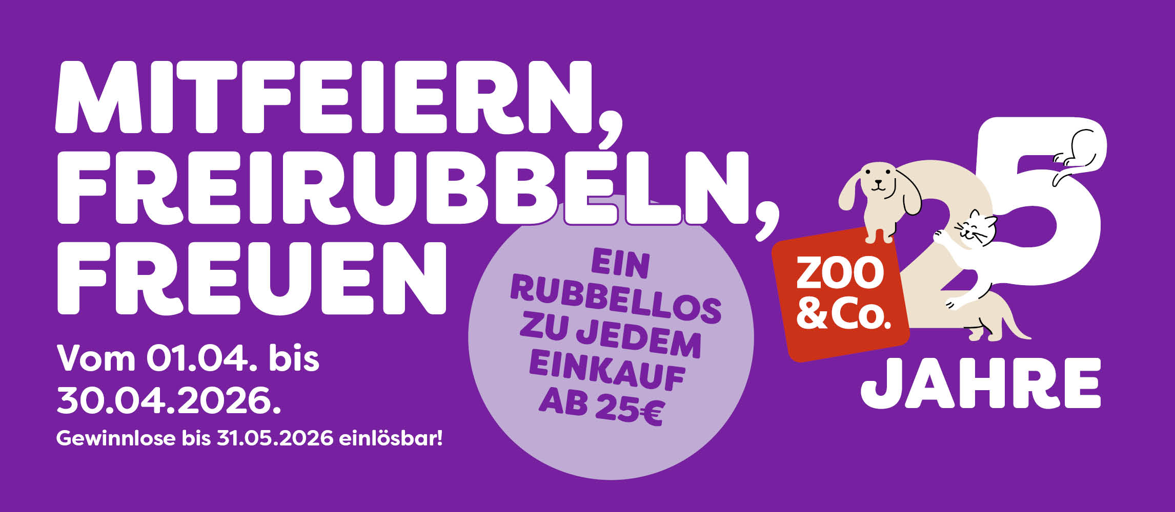 Rubbellosaktion bis 30.04.